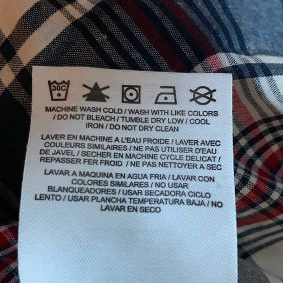 Hurley men’s button down shirt long sleeve size medium classic office preppy - Picture 14 of 14